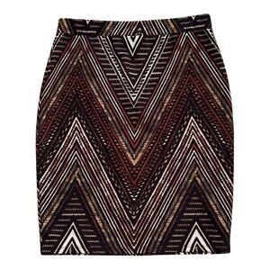 MELISSA PAIGE Womens Size Small Pull On Tribal Boho Print Stretch Pencil Skirt